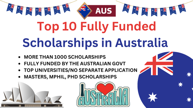 Top 10 Fully Funded Scholarships in Australia 2026 Top 10 Fully Funded Scholarships in Australia 2026