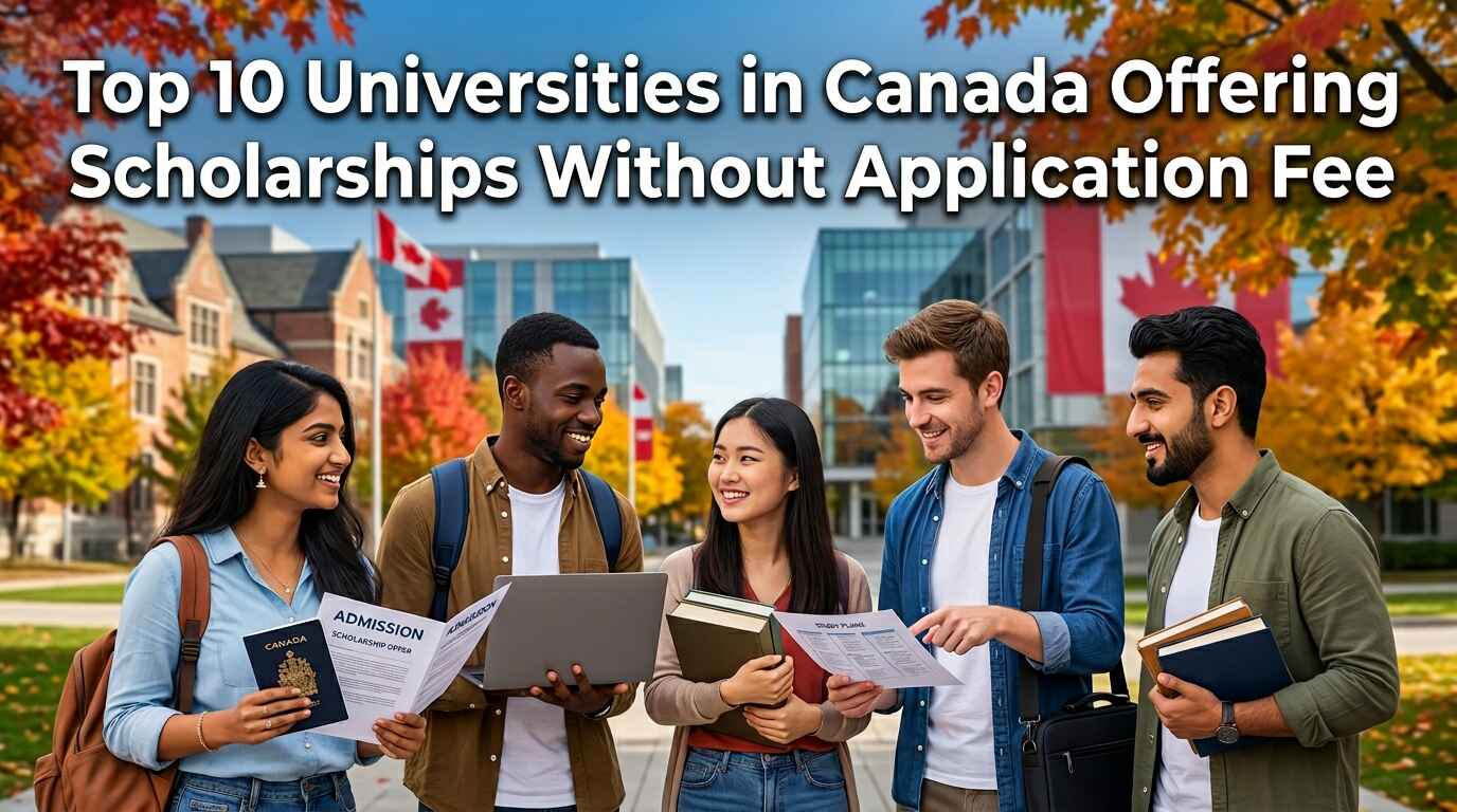 Universities in Canada Offering Scholarships Without Application Fee